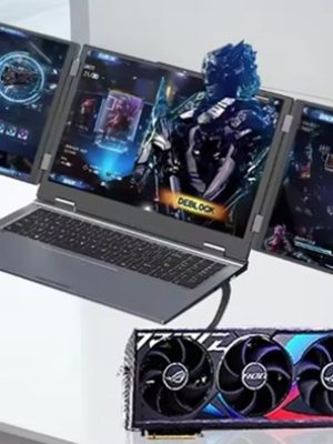 2026 New Design Three Screen Business Laptop 16 +10.5 +10.5 Core i7-1260P 12th 16GB RAM 1TB SSD color: Gray